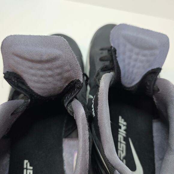 Nike Zoom 10.5 Volly Hyperspike volleyball Shoes BlacknSilver logo accent Active - Picture 10 of 14